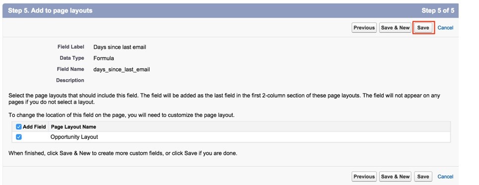 save formula to track client interactions in Salesforce
