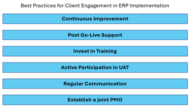 best practices for client engagement in ERP implementation