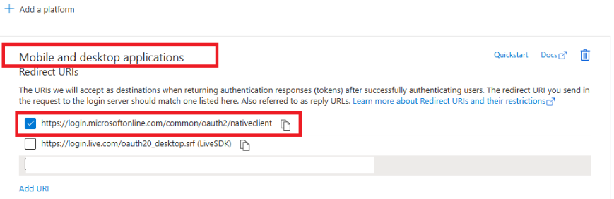 setting redirect URIs in new Microsoft Entra App