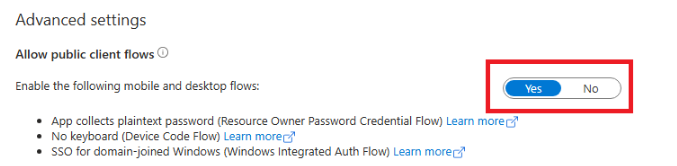 allow public client flows