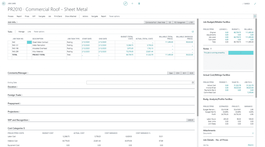 JOB MATERIALS PLANNING WORKSHEET FOR CONSTRUCTION